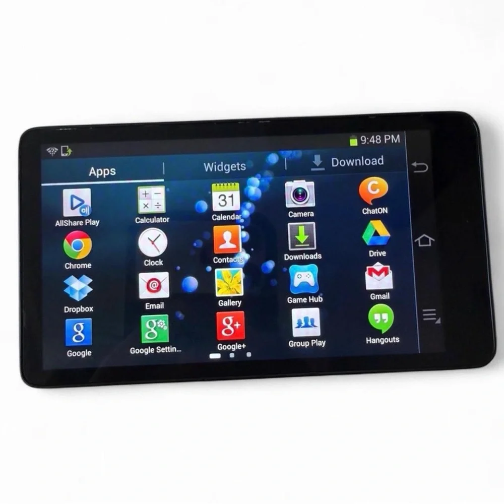 Samsung Black Tablet with Colorful Display